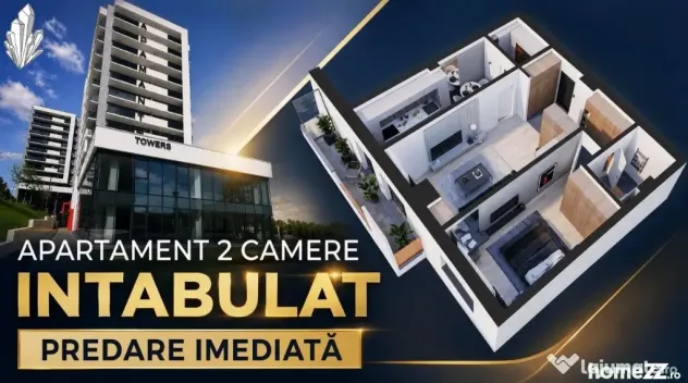 ADAMANT TOWERS | Apartament 2 camere 66,5mp, FINALIZAT - intabulat - Iasi (Iasi)