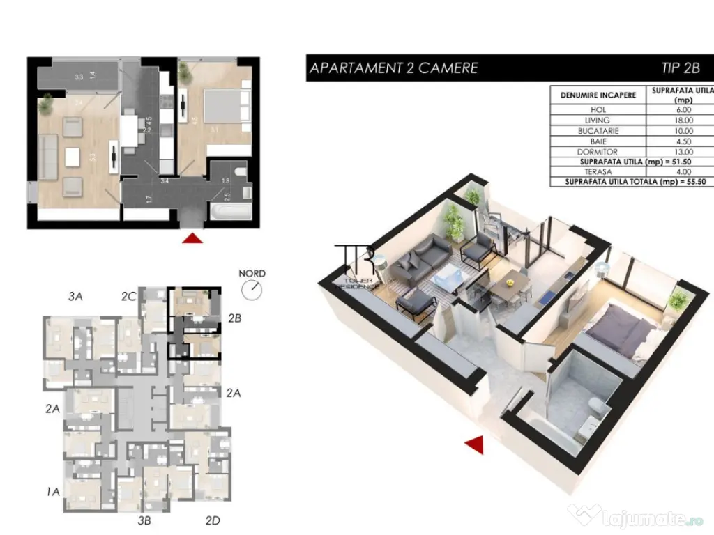 Dotari Premium Ap 2 Camere Incalzire in Pardoseala Ansamblu