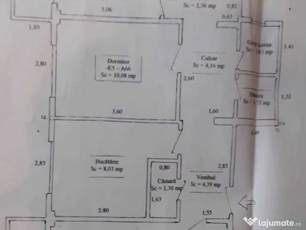 Bdul.Iuliu Maniu,Ap.3 cam,sup.utila 80 mp.