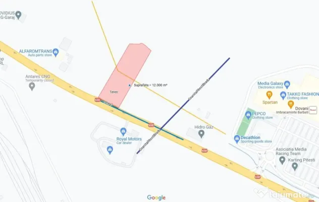 Teren in zona comerciala | Vama Pitesti | S: 12.000 mp | De