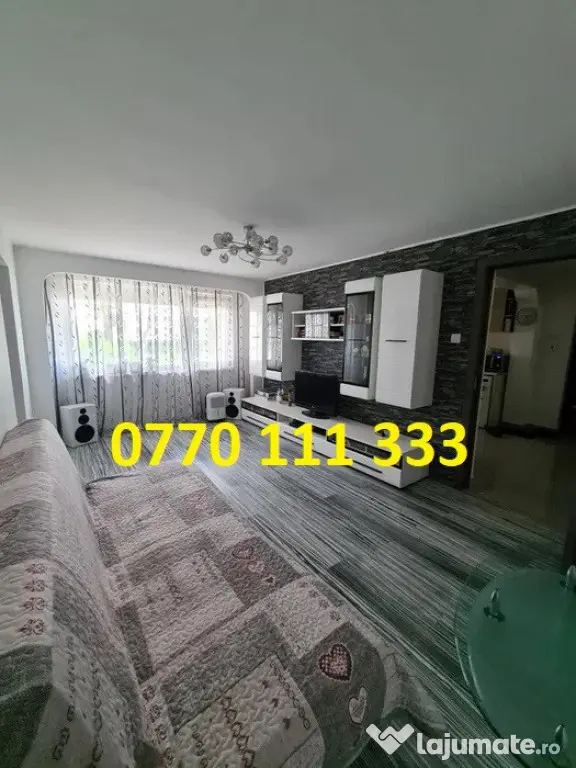 Apartament 3 camere confort 1, Viziru 1, Renovat, Mobilat Ut