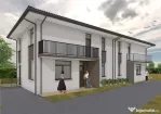 Duplex de vanzare, 100 mp, 250 teren, semifinisat, P+E, Gila