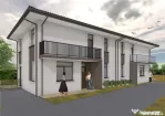 Duplex de vanzare, 100 mp, 250 teren, semifinisat, P+E, Gila