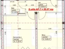 Apartament cu 2 camere, 56mp, zona Giroc
