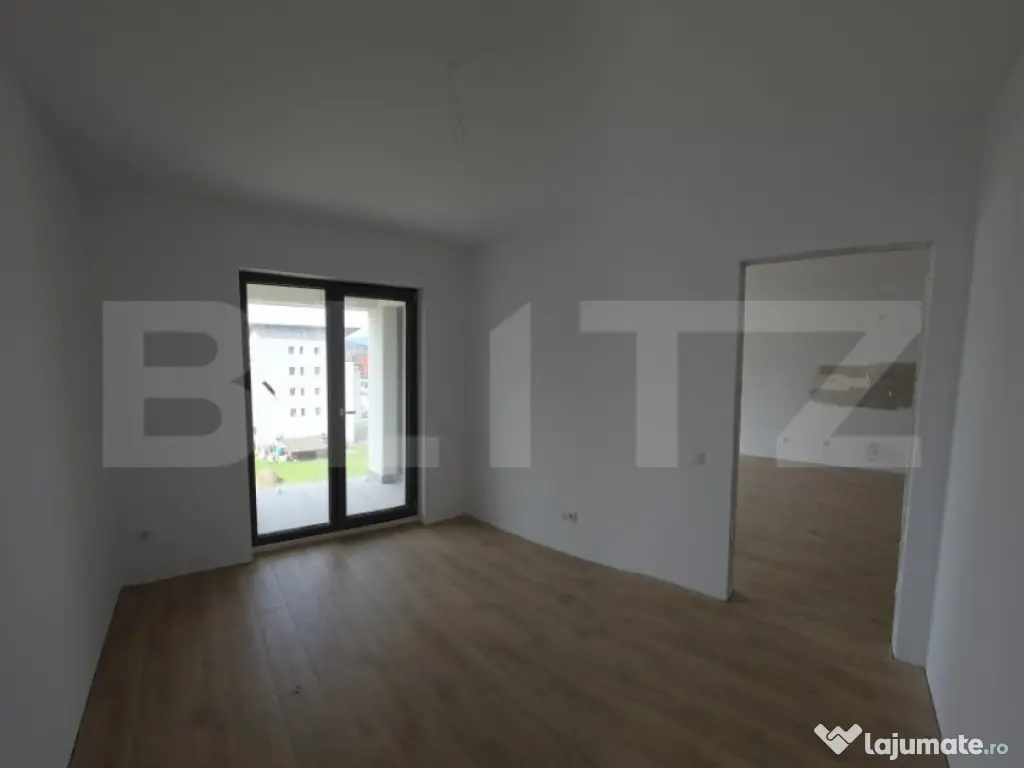 Apartament de 2 camere, Calea Moldovei, Bloc nou, parter