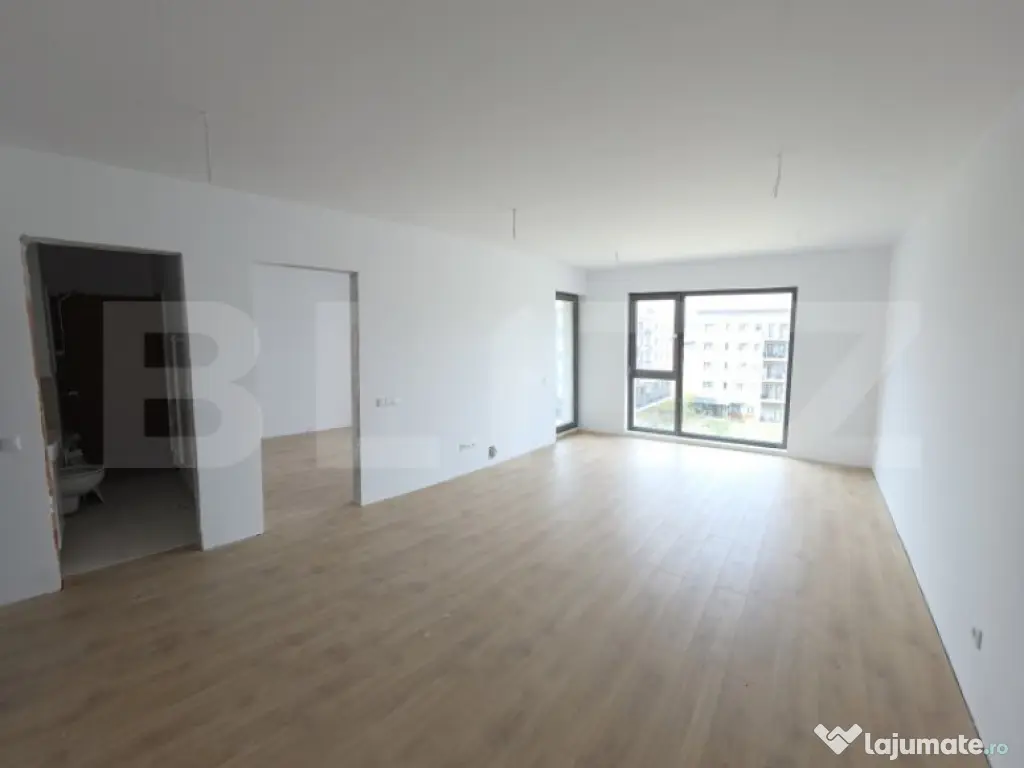 Apartament de 2 camere, Calea Moldovei, Bloc nou, parter