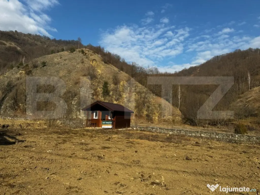 Teren intravilan cu căbănuță, 3797 mp, Valea Mănăstiri