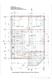 Teren de vanzare,cu autorizatie si proiect casa P/P+M SNAGOV