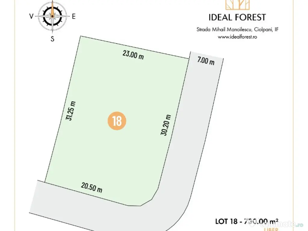 Teren de vanzare,lotizat, Izvorani, Snagov