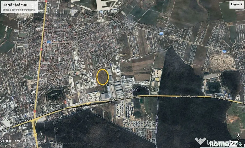 Teren Otopeni soseaua de centura OMV Petrom - Otopeni (Bucuresti-Ilfov)
