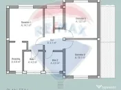 Casa într-un complex nou de 6 case înșiruite, 4 camere... 