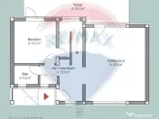 Casa într-un complex nou de 6 case înșiruite, 4 camere... 