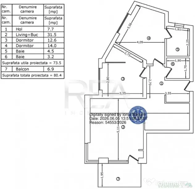3 camere cu finisaje la alegere în Moșilor - Ultracentral - Bucuresti (Bucuresti-Ilfov)