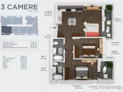FINALIZAT | 3 camere,incalzire in pardoseala, Titan/Pallady 