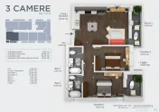 FINALIZAT | 3 camere,incalzire in pardoseala, Titan/Pallady 