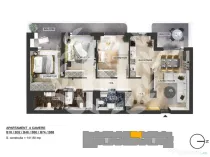 Apartament 4 camere | Plaza Pipera | Bloc finalizat