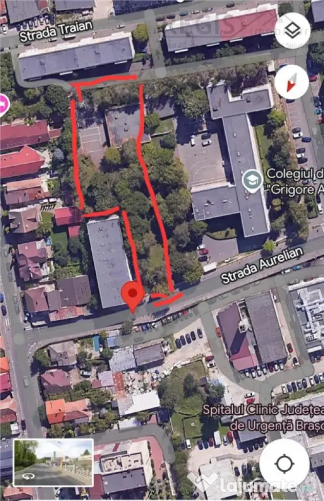Teren intravilan construibil , zona Spitalul Judetean