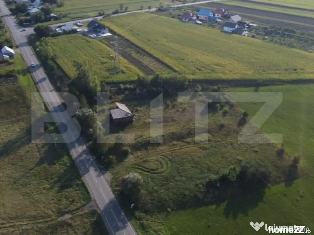 Teren intravilan 7500 mp , 100ml front la E85, Ratos, Radaut - Dornesti (Suceava)