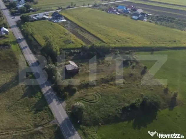 Teren intravilan 7500 mp , 100ml front la E85, Ratos, Radaut - Dornesti (Suceava)
