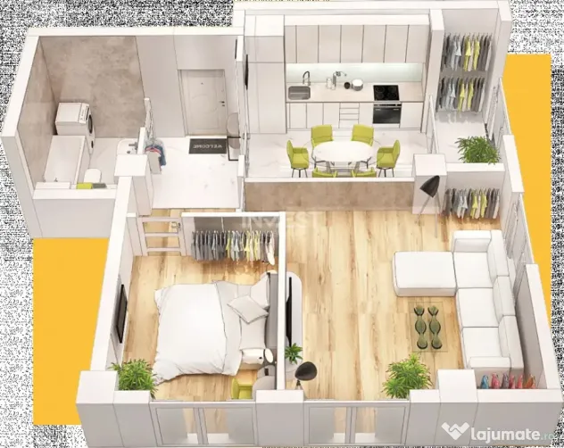 TVA 21% INCLUS *Apartament 2 camere PREMIUM* - 51,35 mpu