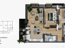 Comision 0% la cumparator! Apartament 3 camere, 81,60 mp, zo