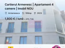 Armeneasca Licurg 2 Prime Residence | Apartament 4 camere...