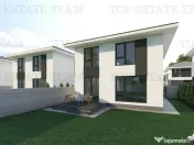 Vila moderna individuala cu 4 camere , 3 bai , Living open s 