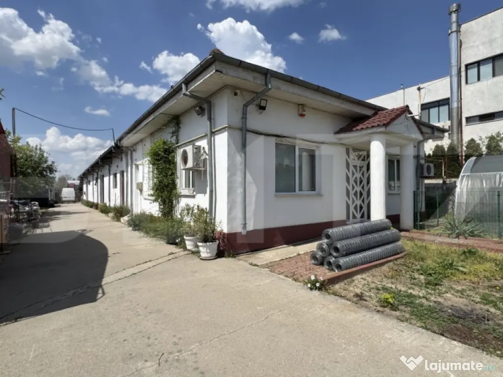 Spațiu industrial tip hală cu birouri, acces tir, 2 rampe,