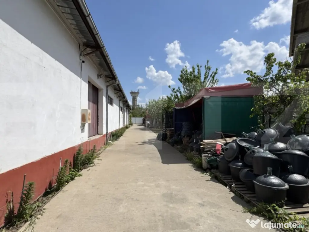 Spațiu industrial tip hală cu birouri, acces tir, 2 rampe,