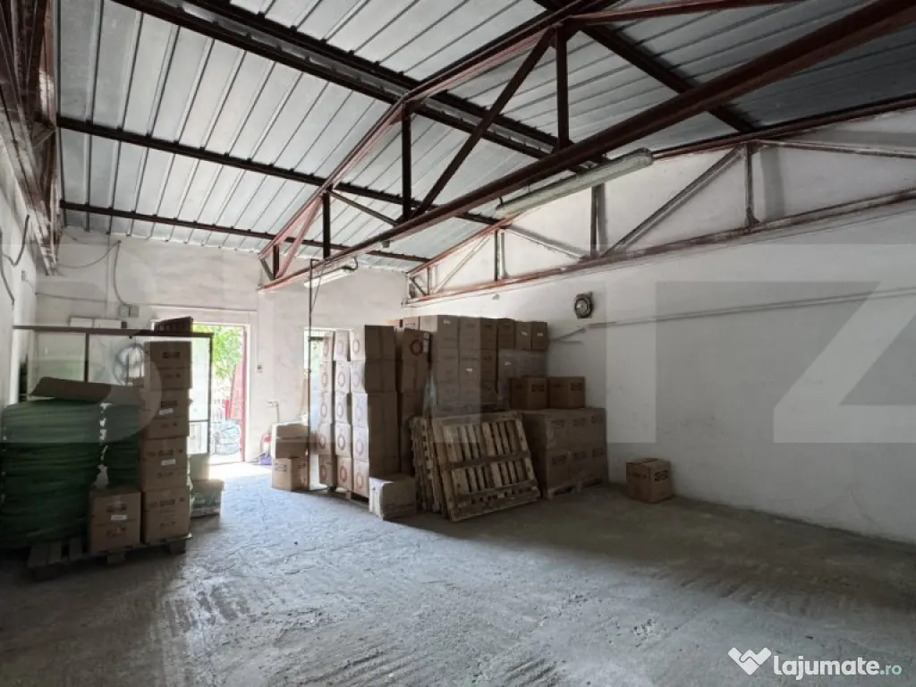Spațiu industrial tip hală cu birouri, acces tir, 2 rampe,
