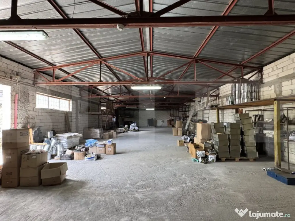 Spațiu industrial tip hală cu birouri, acces tir, 2 rampe,