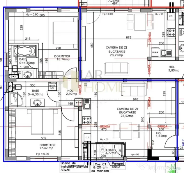 Apartament 3 camere, 2 locuri de parcare, bloc nou, Ploiest