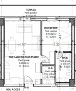 Apartament de vanzare, cu 2 camere, 62 mp, terasă 10 mp, zo