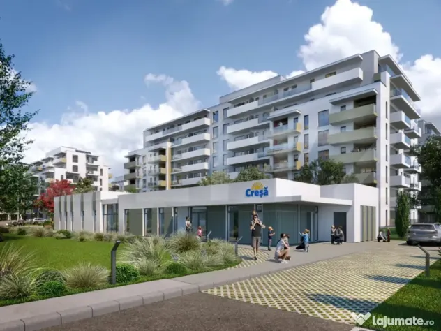 Apartament cu 2 camere, 53 mp, Ansamblu Rezidential, zona RI