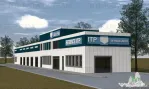 Hala industriala, pretabila, fabrica, productie, service aut