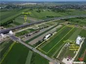 Teren 14.300 mp, D=50 ml, langa nod autrostrada A7 