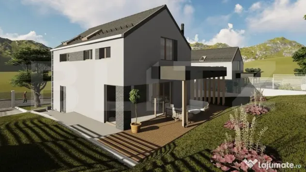 Casa 125 mp teren 500 mp zona profi design deosebit