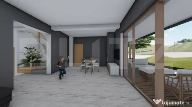 Casa 125 mp teren 500 mp zona profi design deosebit