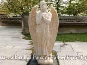 Statuetă îngeraș mare, galben patinat, model S20. 