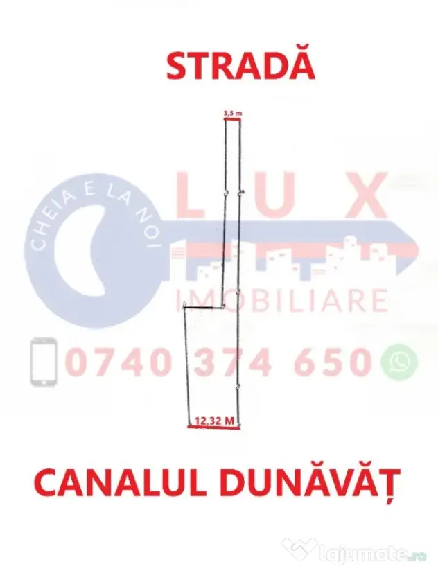 ID 7848 Teren în Dunăvățu de Jos DE VÂNZARE