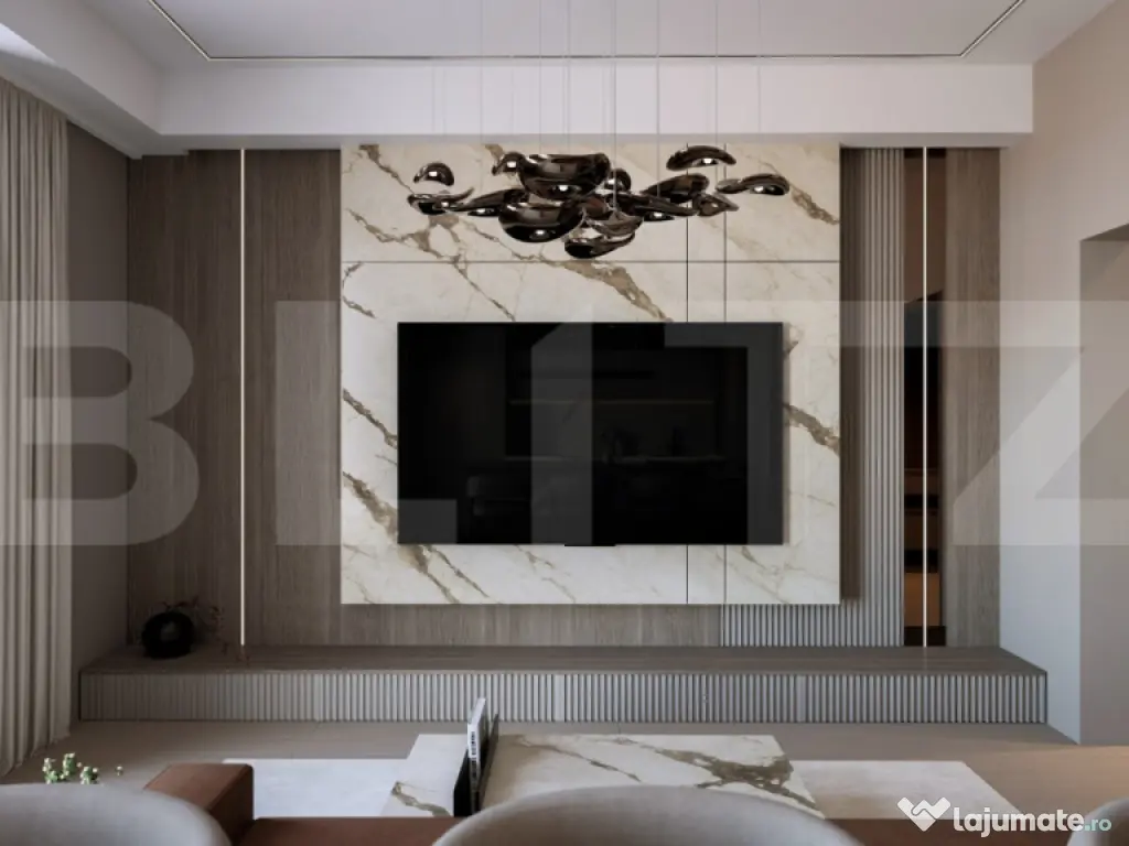 Apartament 3 camere, bloc nou, 77mp, Burdujeni