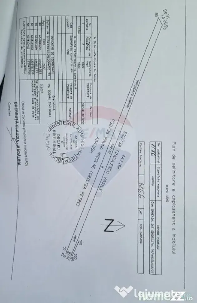 Teren-5000mp DN Ganeasa,sat Sindrilita,T9/Parcela 32/37