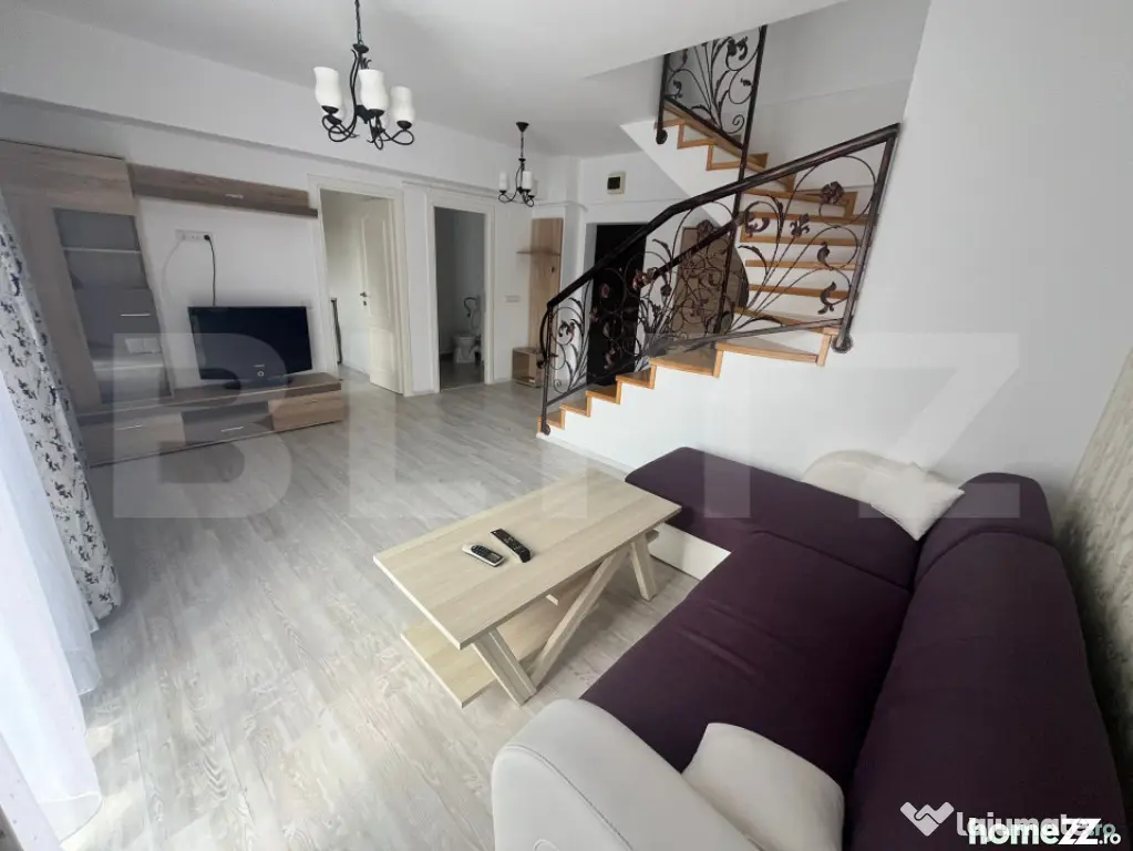 Penthouse duplex, de vanzare, cu 3 camere, 72 mp utili + 87