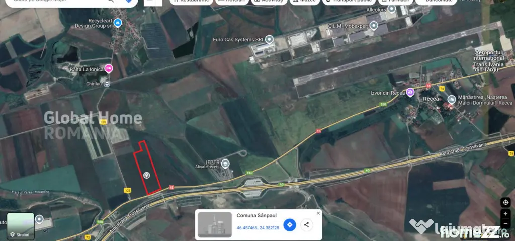 Teren 25.000 Mp-DN 15 Autostrada Transilvania - Mures
