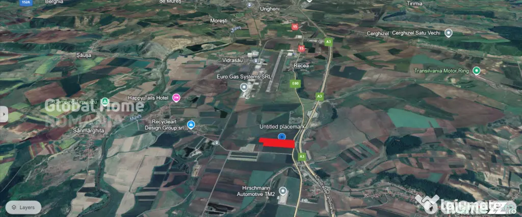Teren 25.000 Mp-DN 15 Autostrada Transilvania - Mures