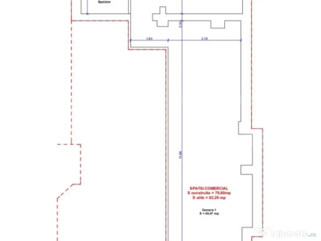 Spațiu comercial, 62 mp, zona Ultracentral - Targoviste (Dambovita)