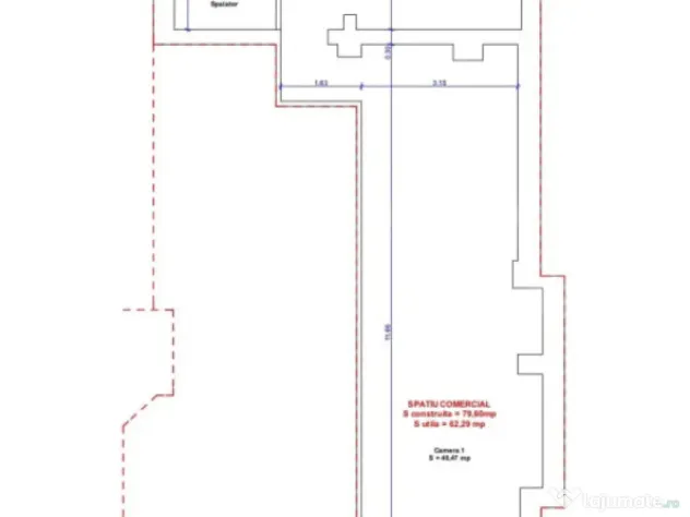 Spațiu comercial, 62 mp, zona Ultracentral - Targoviste (Dambovita)
