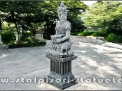 Statuetă Buddha Kwan Yin, gri antichizat, model S8 (2). 