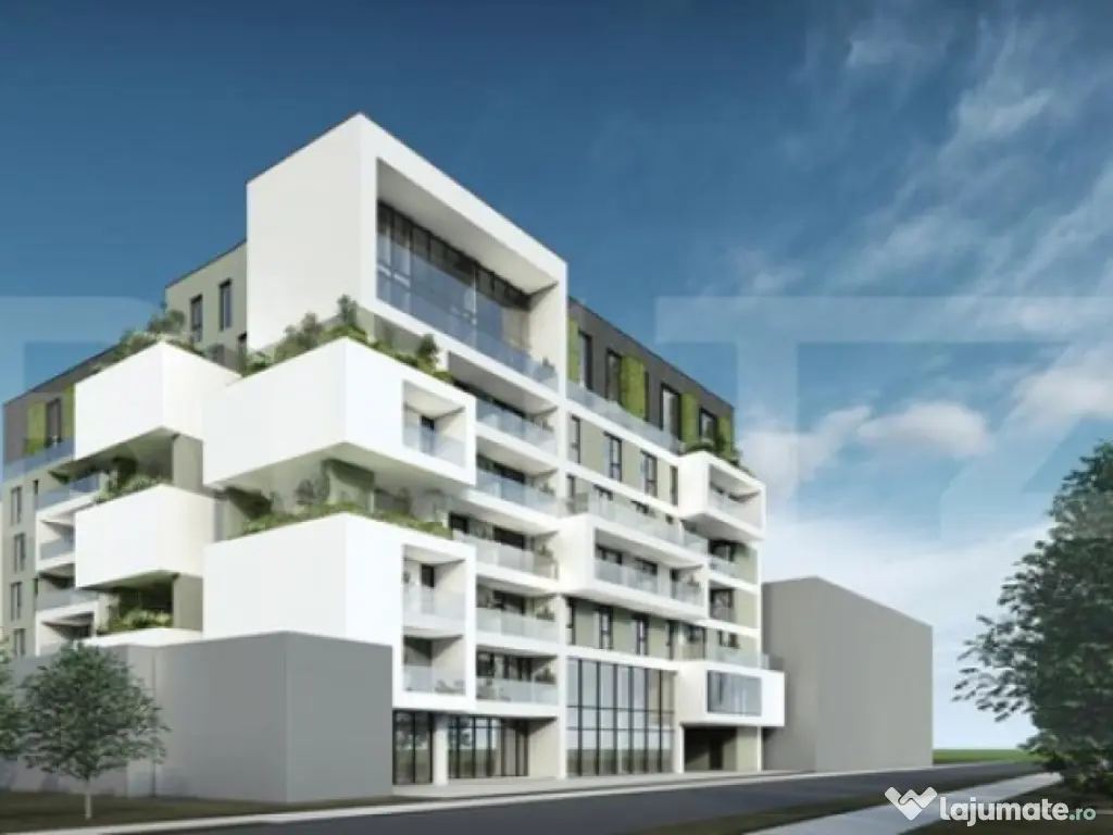 Apartament 3 camere, 79 mp, Terasa 13 mp, Imobil Nou, Semice