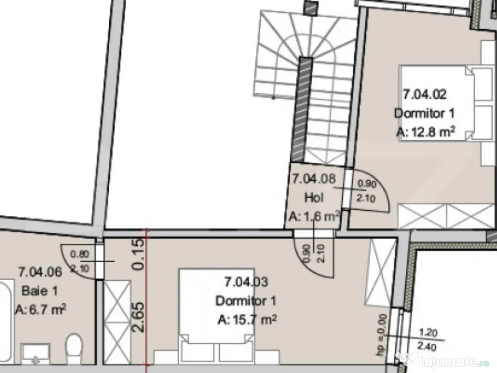Apartament 3 camere, 79 mp, Terasa 13 mp, Imobil Nou, Semice